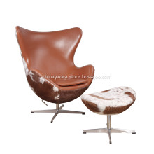 Arne Jacobsen Leather Iconic Egg Chair Replica